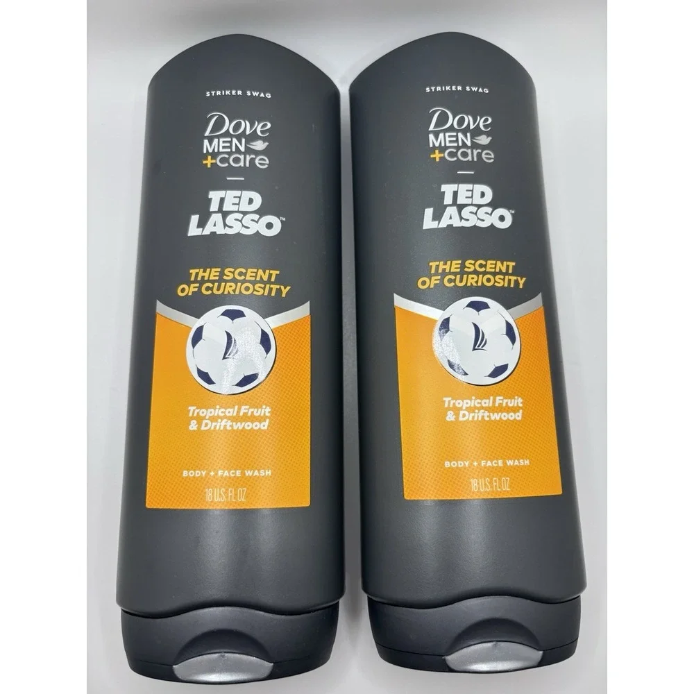 Dove Ted Lasso The Scent Of Curiosity Tropical Fruit Driftwood Body Wash Lot NEW